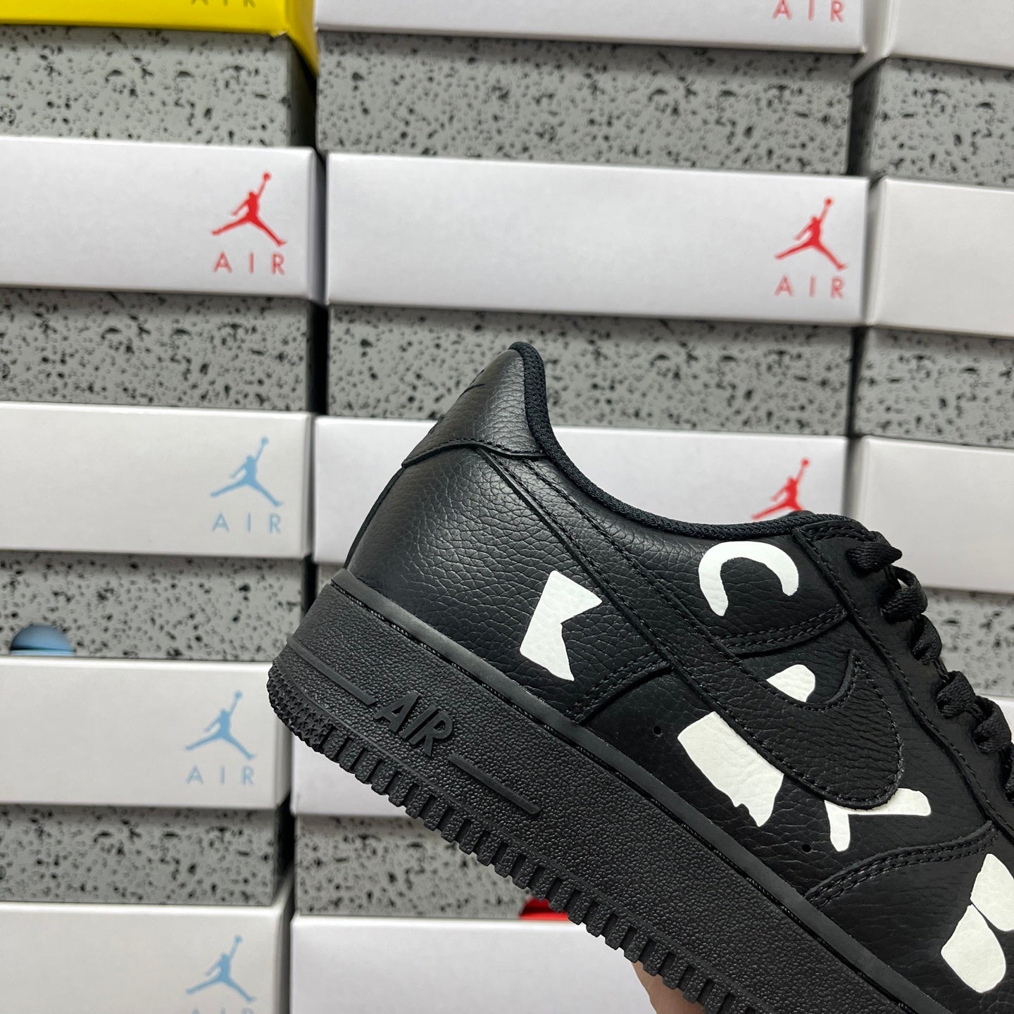 BLACK Comme des Garçons x Nike Air Force 1 Low Retro 'Black' Dover Street Market Exclusive