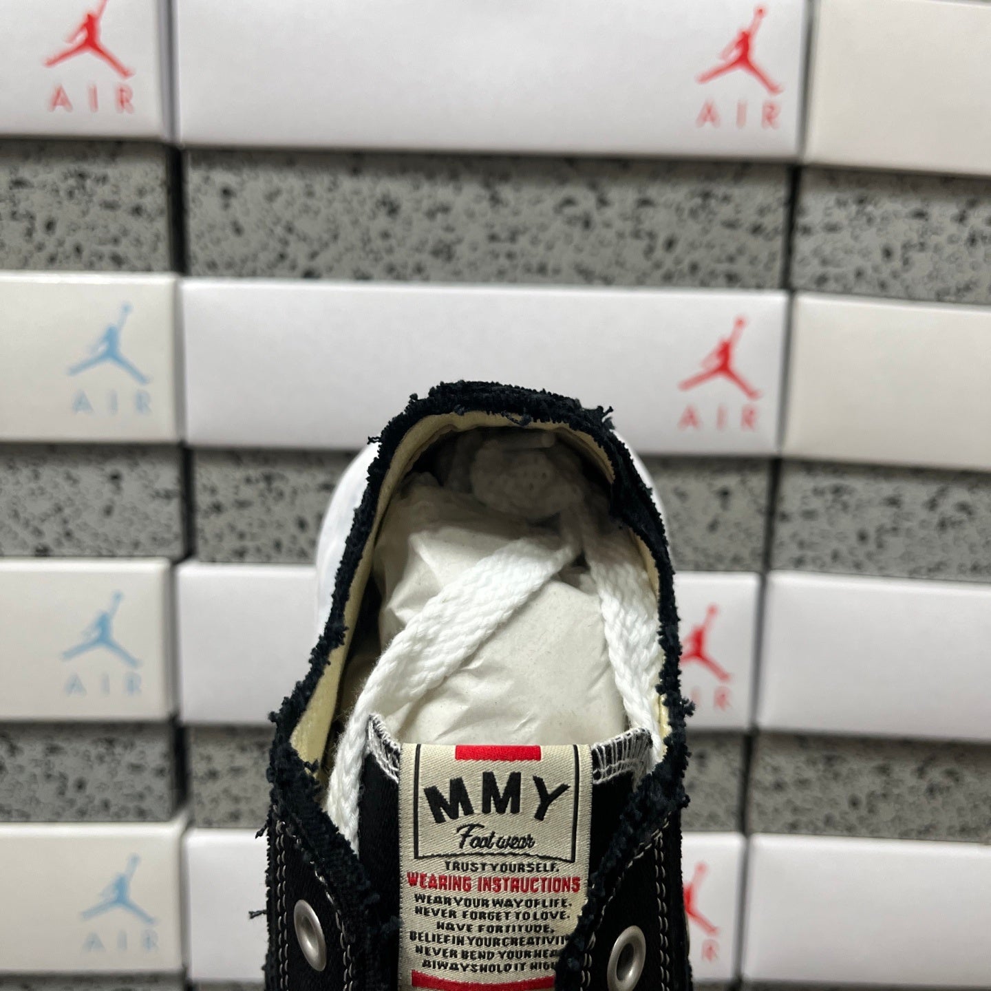 Maison Mihara Yasuhiro Hank OG Sole Canvas Low 'Black White'