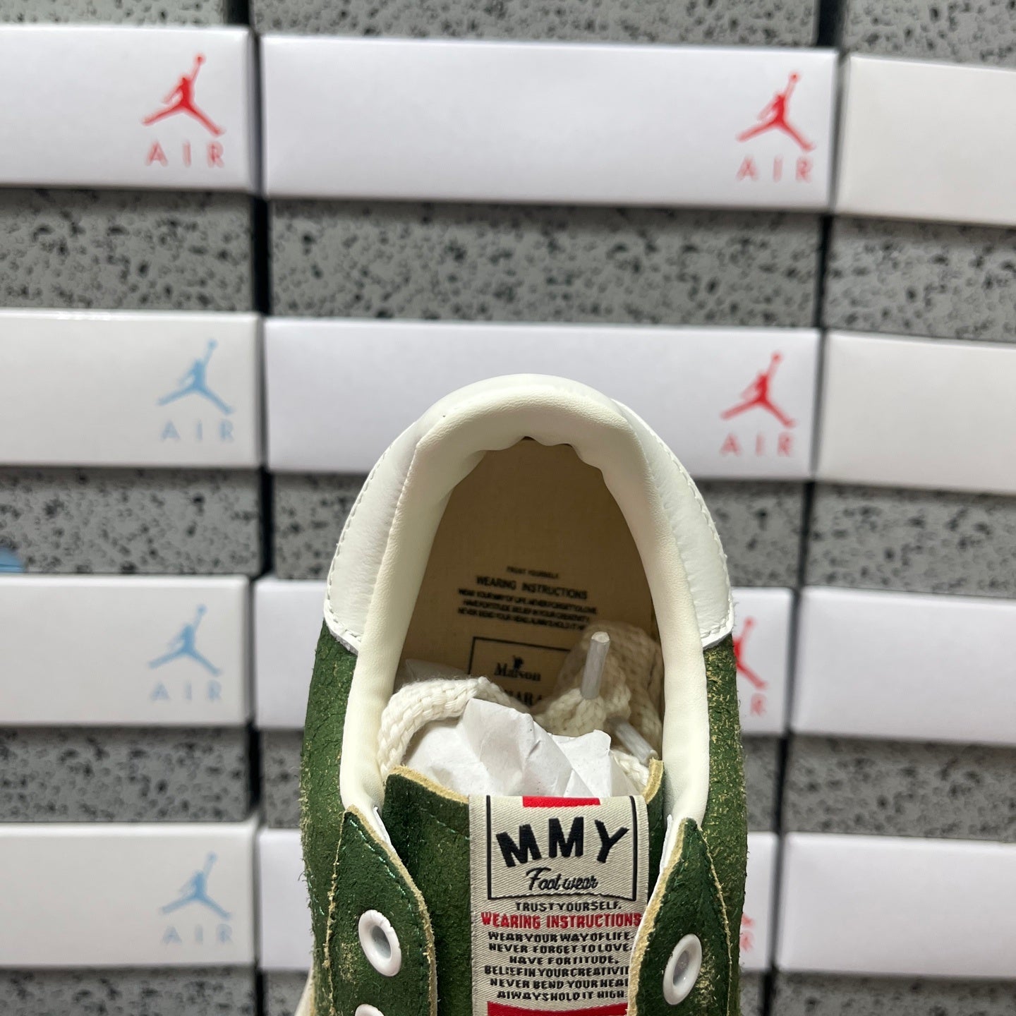 Maison Mihara Yasuhiro Blakey OG Sole Vintage Suede Low 'Green'