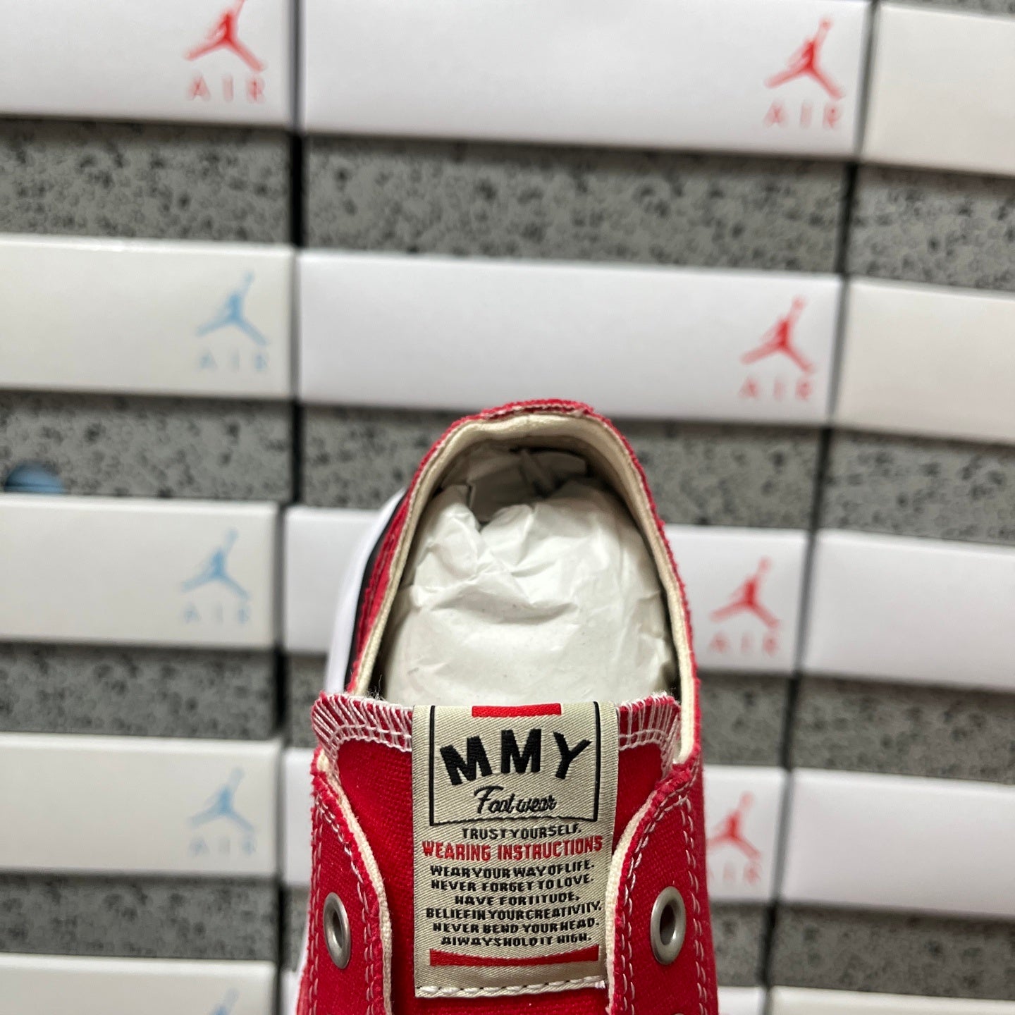 Maison Mihara Yasuhiro Peterson 23 OG Sole Canvas Low 'Red'
