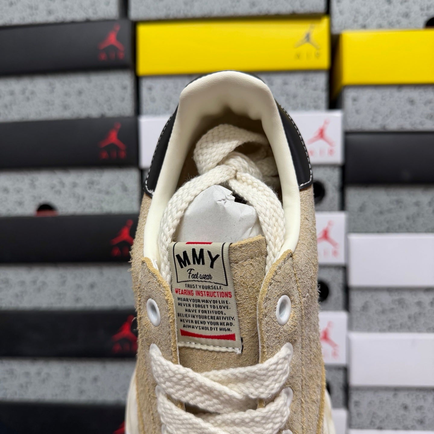 Maison Mihara Yasuhiro Blakey Low OG Sole Broken Suede 'White'
