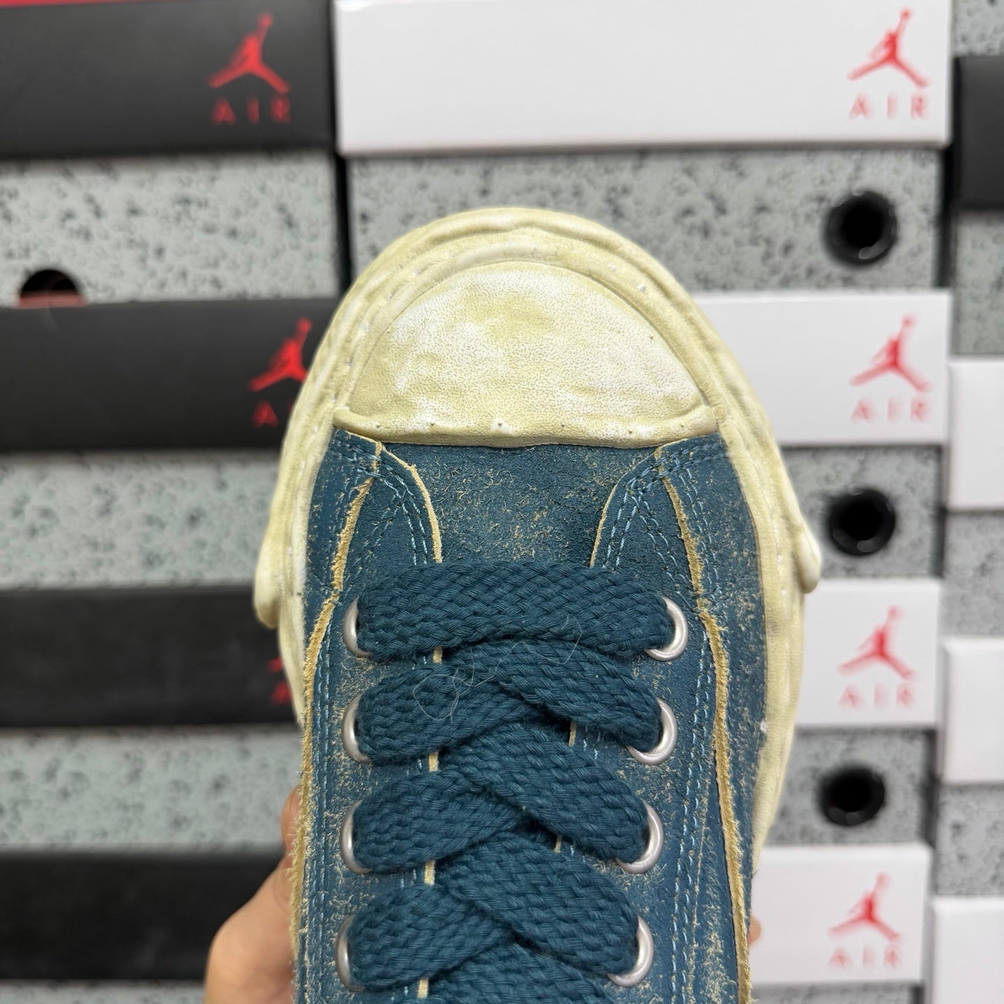 Maison Mihara Yasuhiro Peterson23 OG Sole Vintage Suede Low 'Blue'