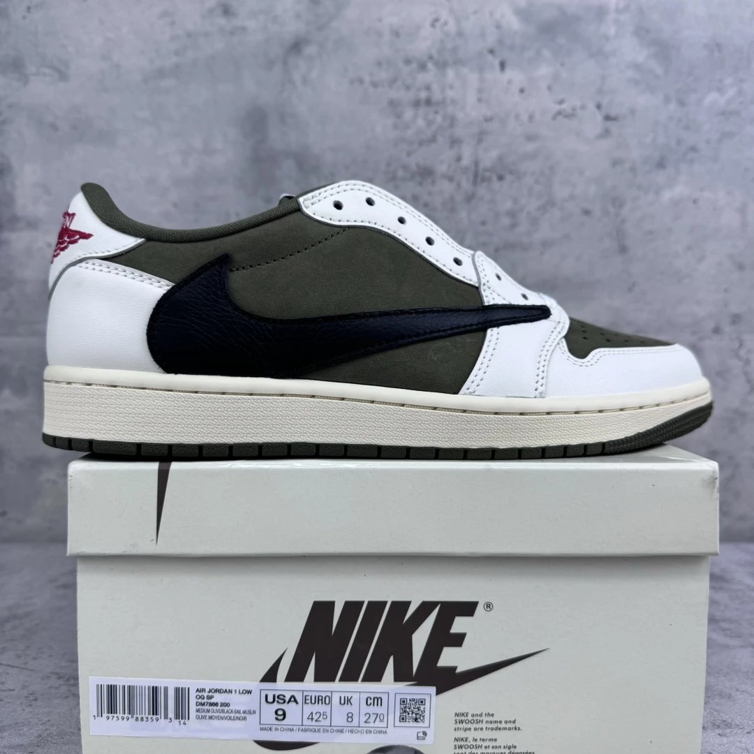 Air Jordan 1 Low Travis Scott Medium Reverse Olive