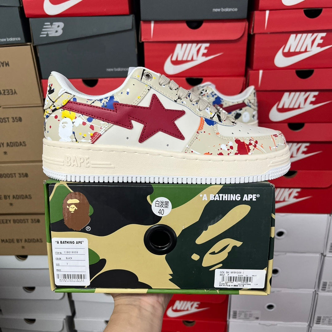 Bape Sta Paint Beige