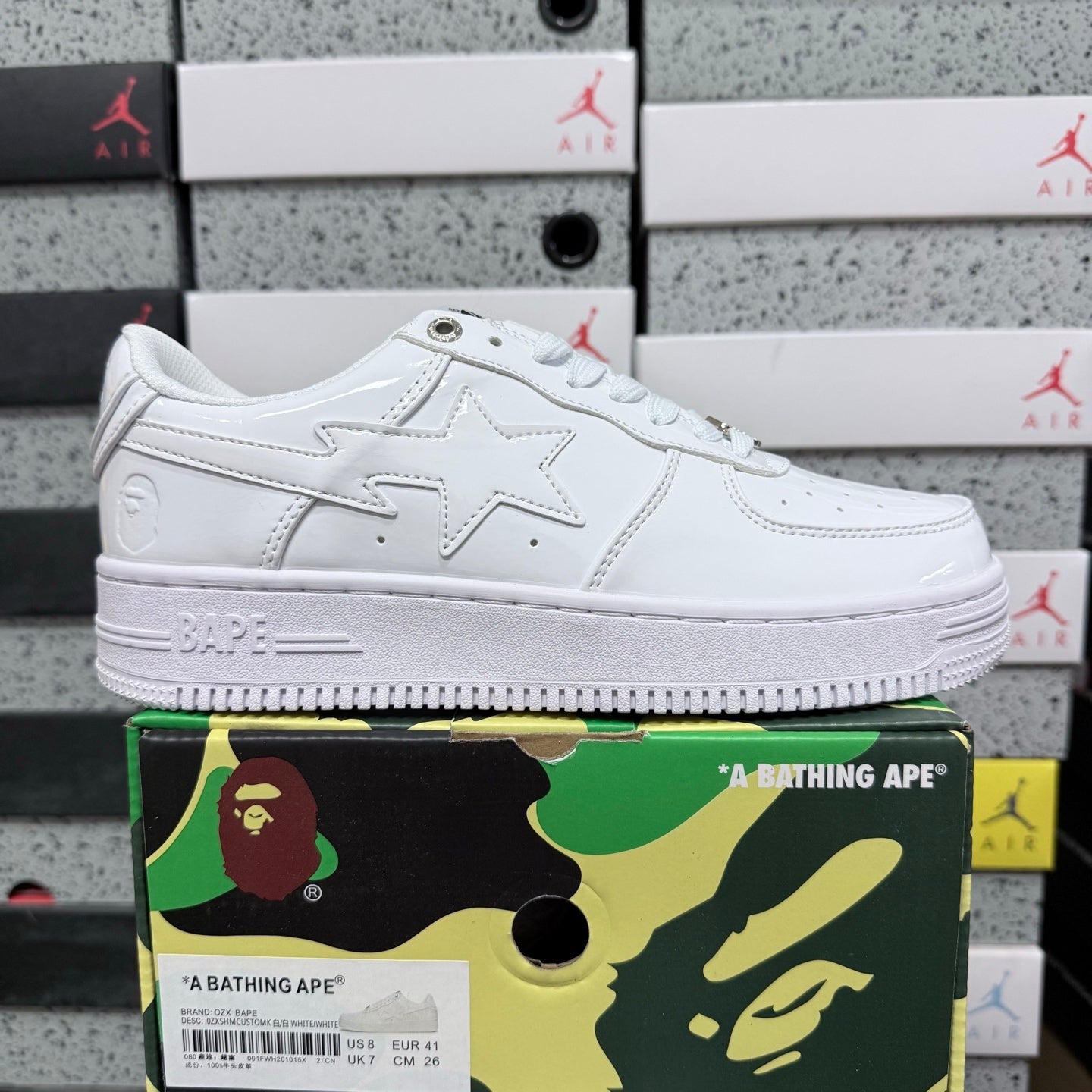 Bapesta 'Triple White'