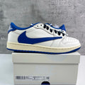 Fragment Design x Travis Scott x Air Jordan 1 Retro Low OG SP 'Sail Military Blue'