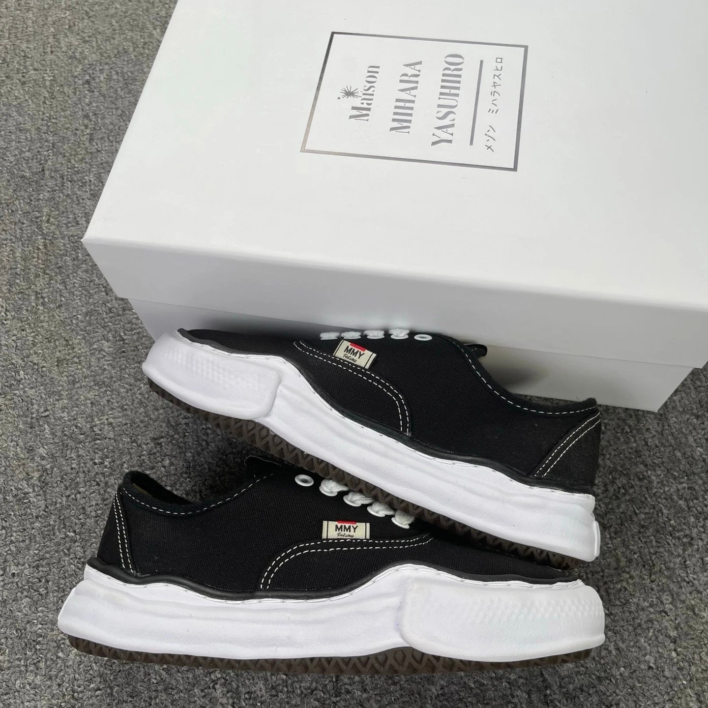 Maison Mihara Yasuhiro Baker OG Sole Canvas Low 'Black'