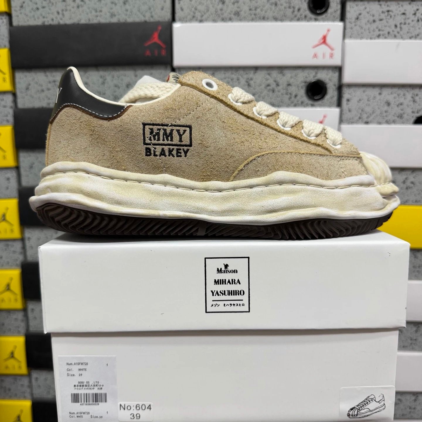 Maison Mihara Yasuhiro Blakey Low OG Sole Broken Suede 'White'