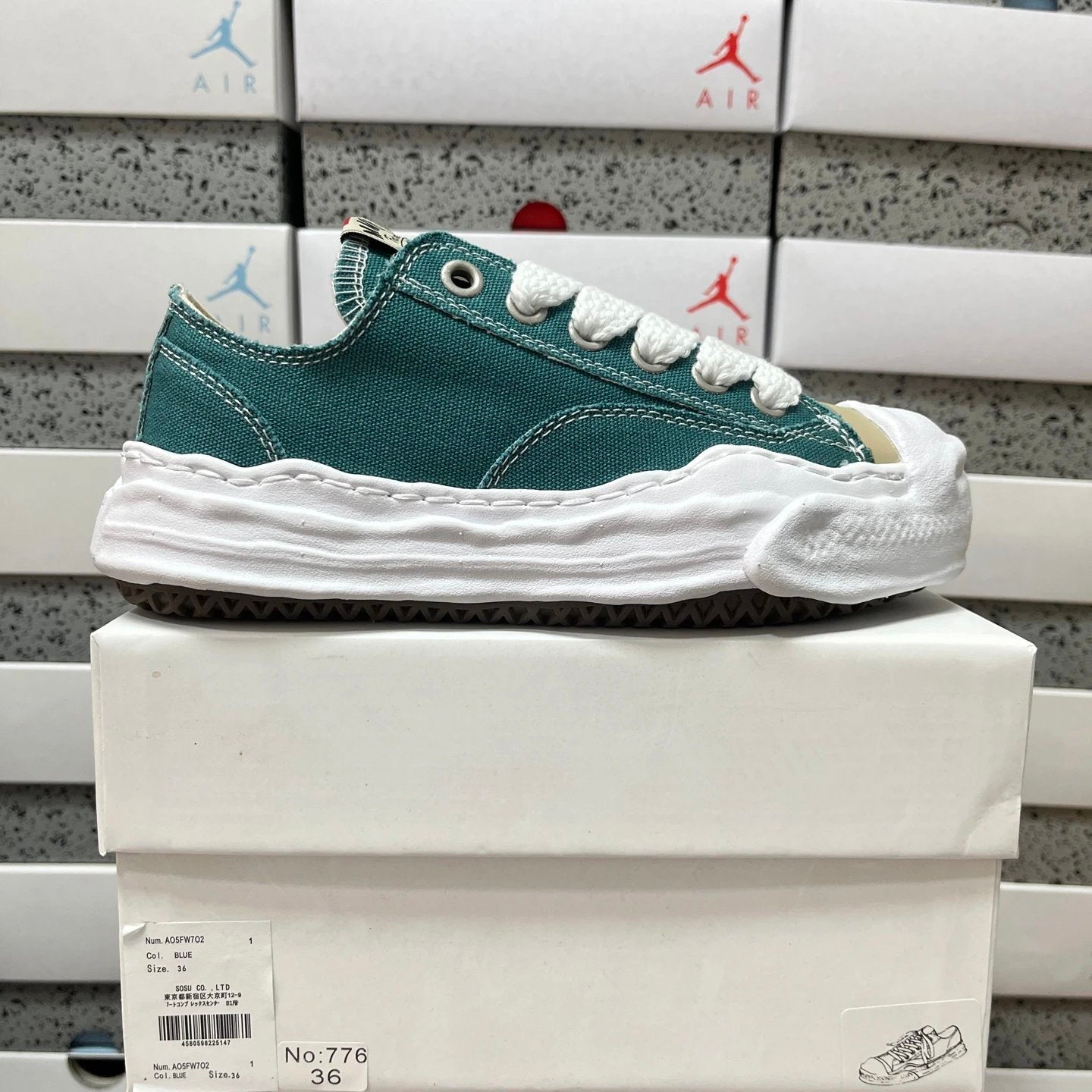 Maison Mihara Yasuhiro Hank OG Sole Canvas Low 'Blue'