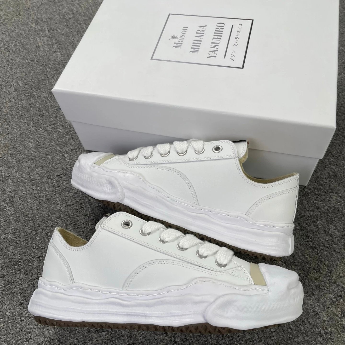 Maison Mihara Yasuhiro Hank OG Sole Leather Low 'White'