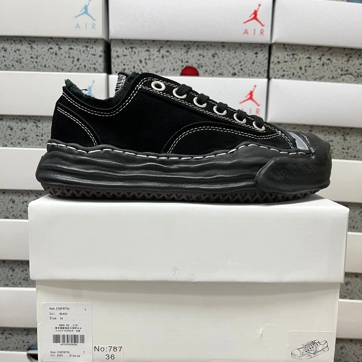 Maison Mihara Yasuhiro Hank OG Sole Silicon Coating Canvas Low 'Black'