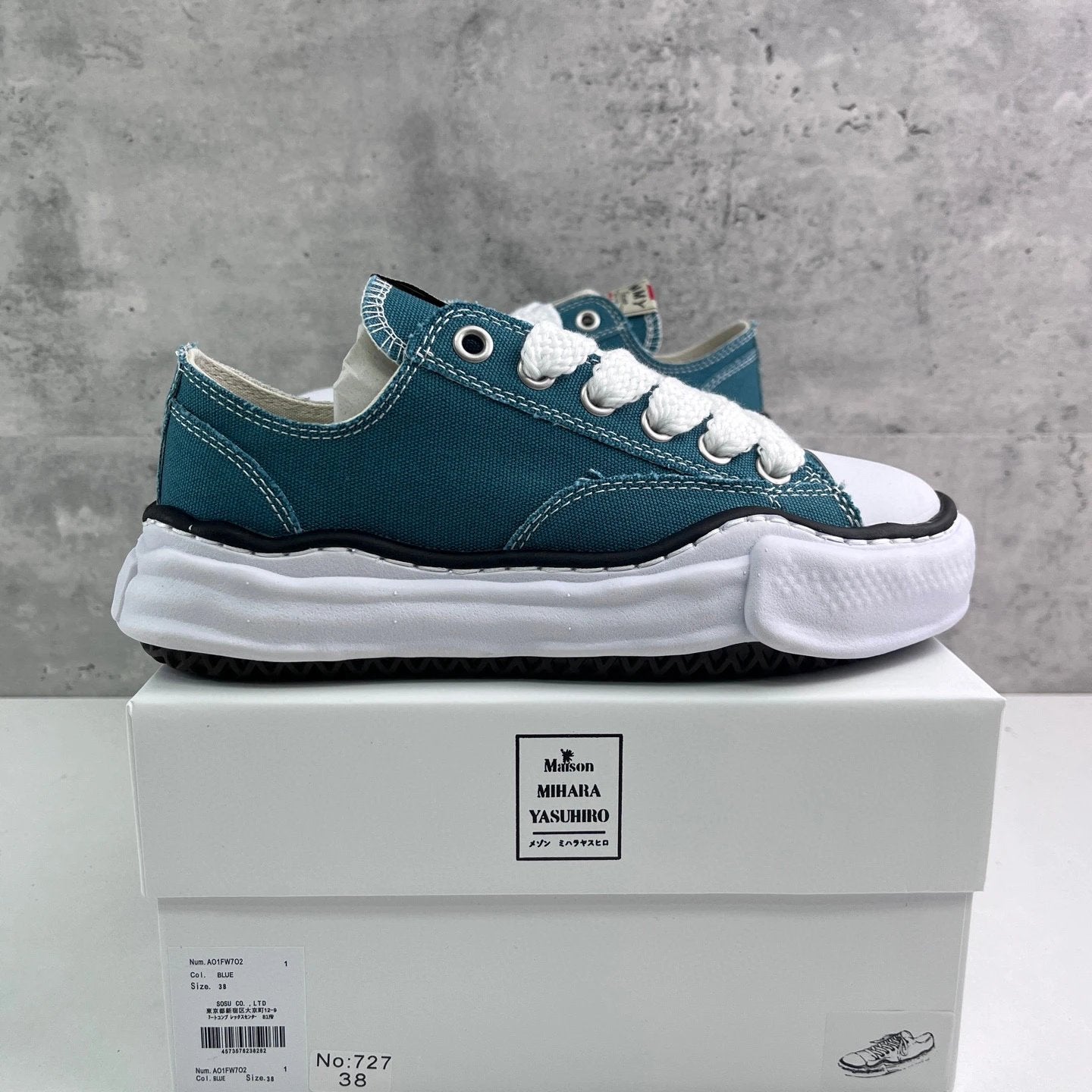 Maison Mihara Yasuhiro Peterson OG Sole Canvas Low 'Blue'