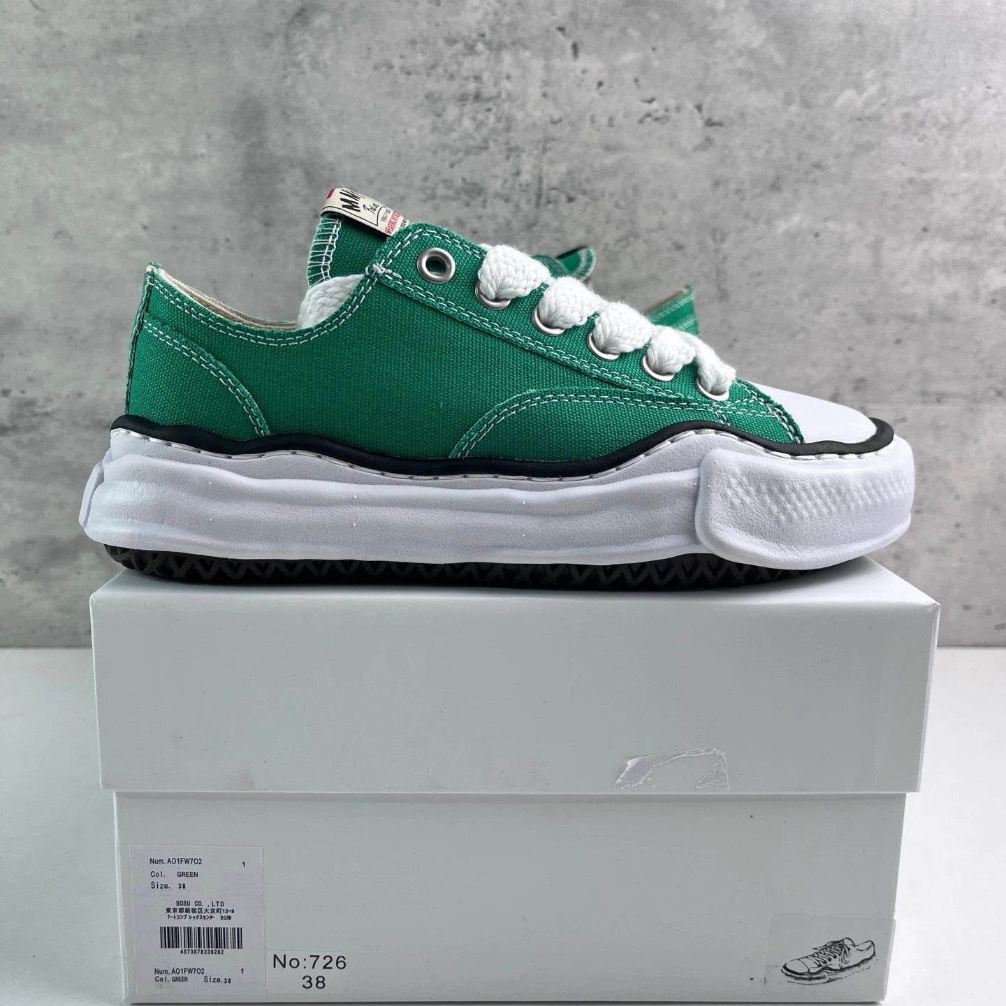 Maison Mihara Yasuhiro Peterson OG Sole Canvas Low 'CL Green'