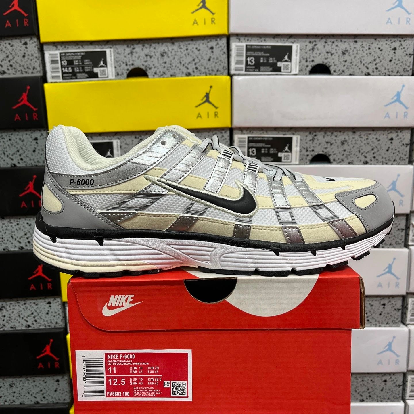 Nike Wmns P-6000 'Coconut Milk Metallic Silver'