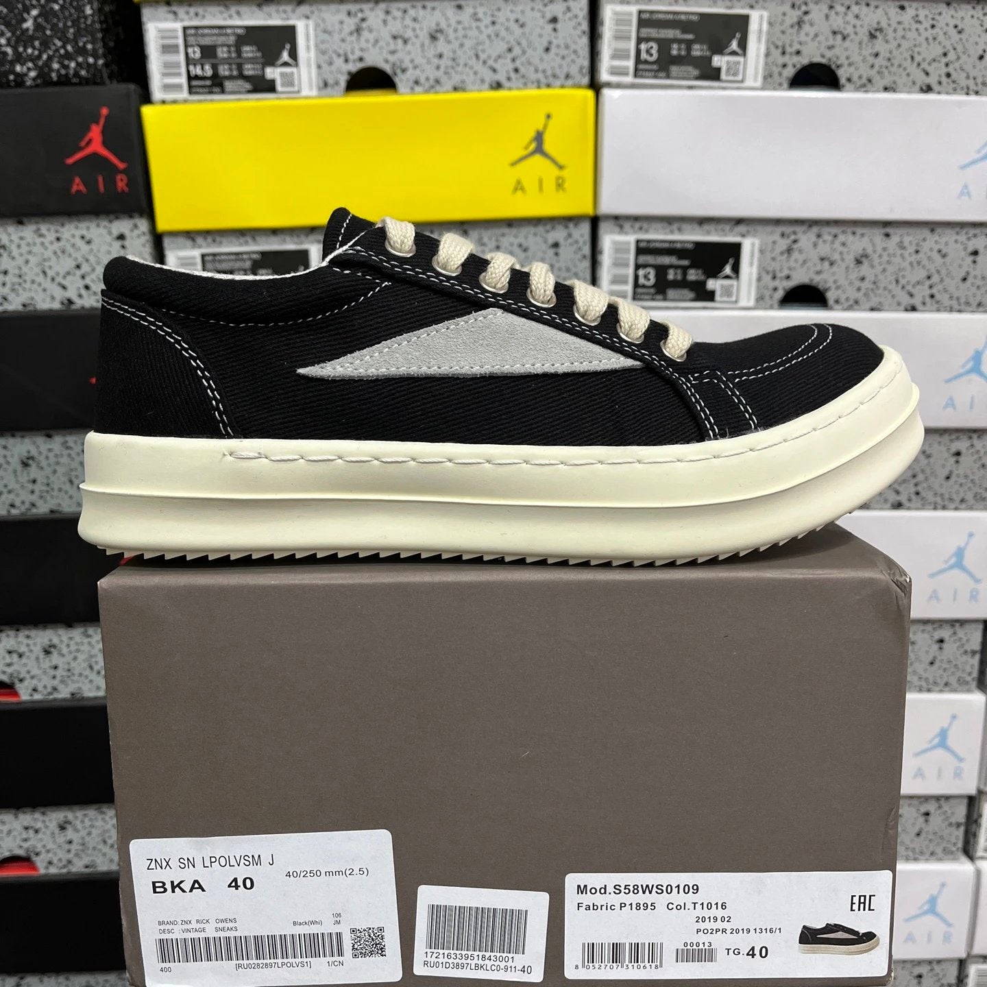 Rick Owens Concordians DRKSHDW Vintage Low 'Black Milk'