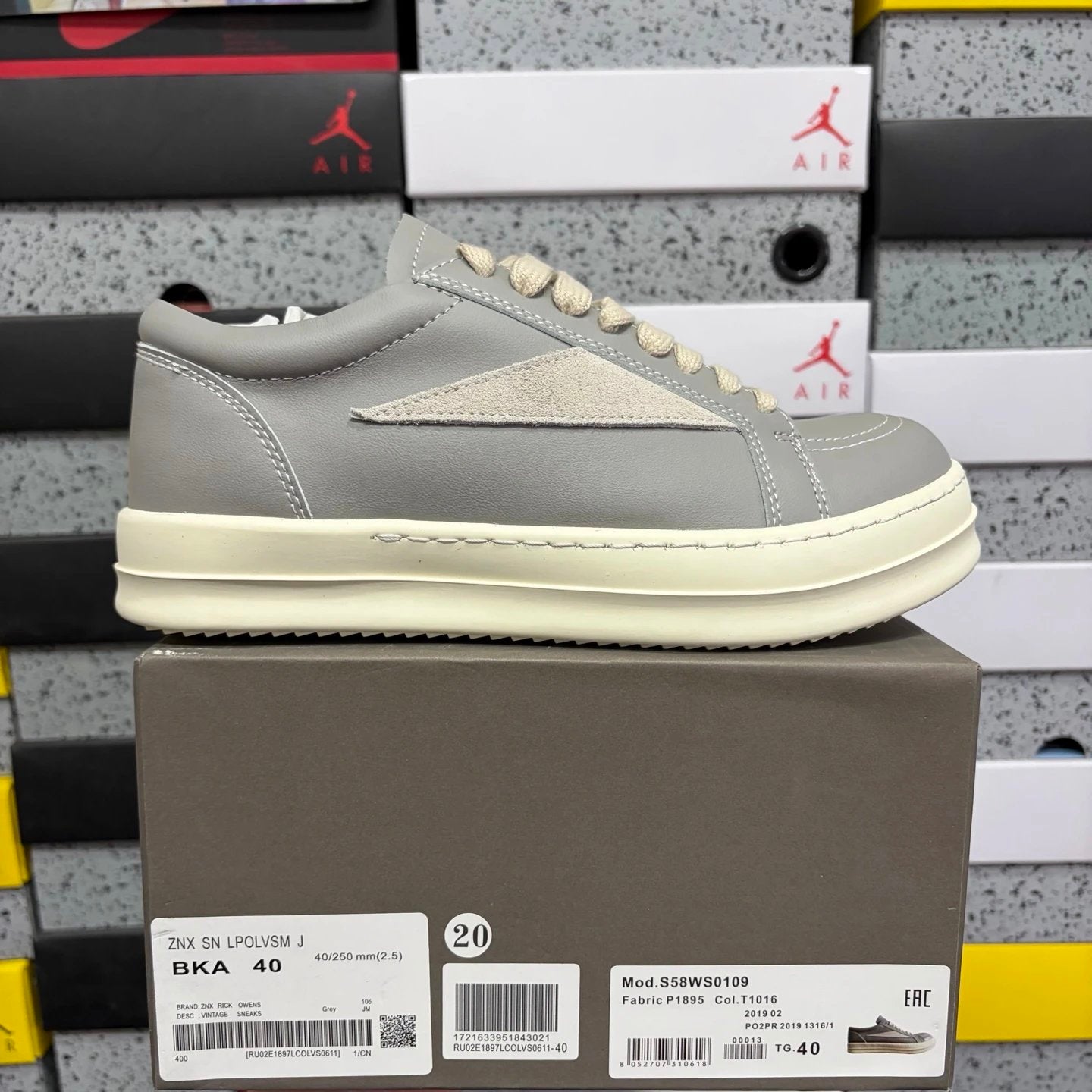 Rick Owens Concordians Vintage Low 'Celadon Milk'