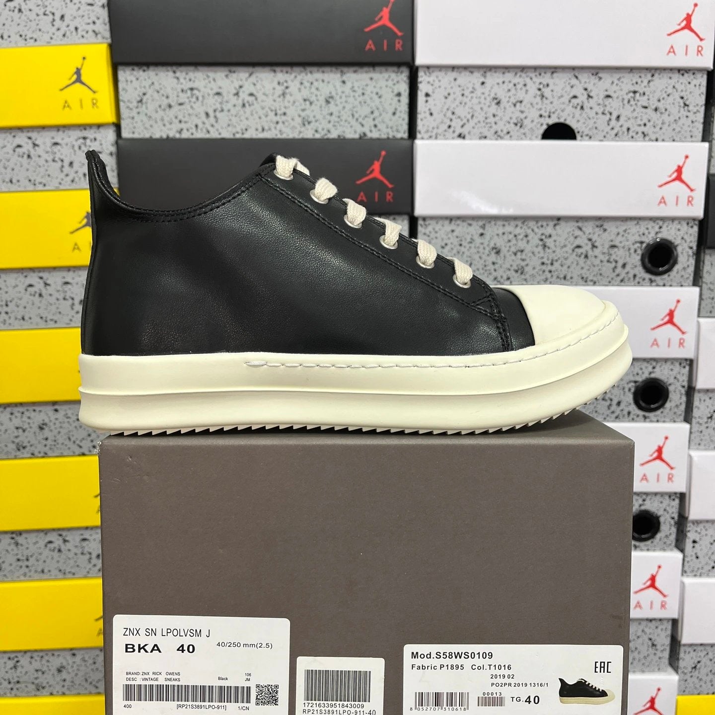 Rick Owens Porterville Low 'Black Milk'