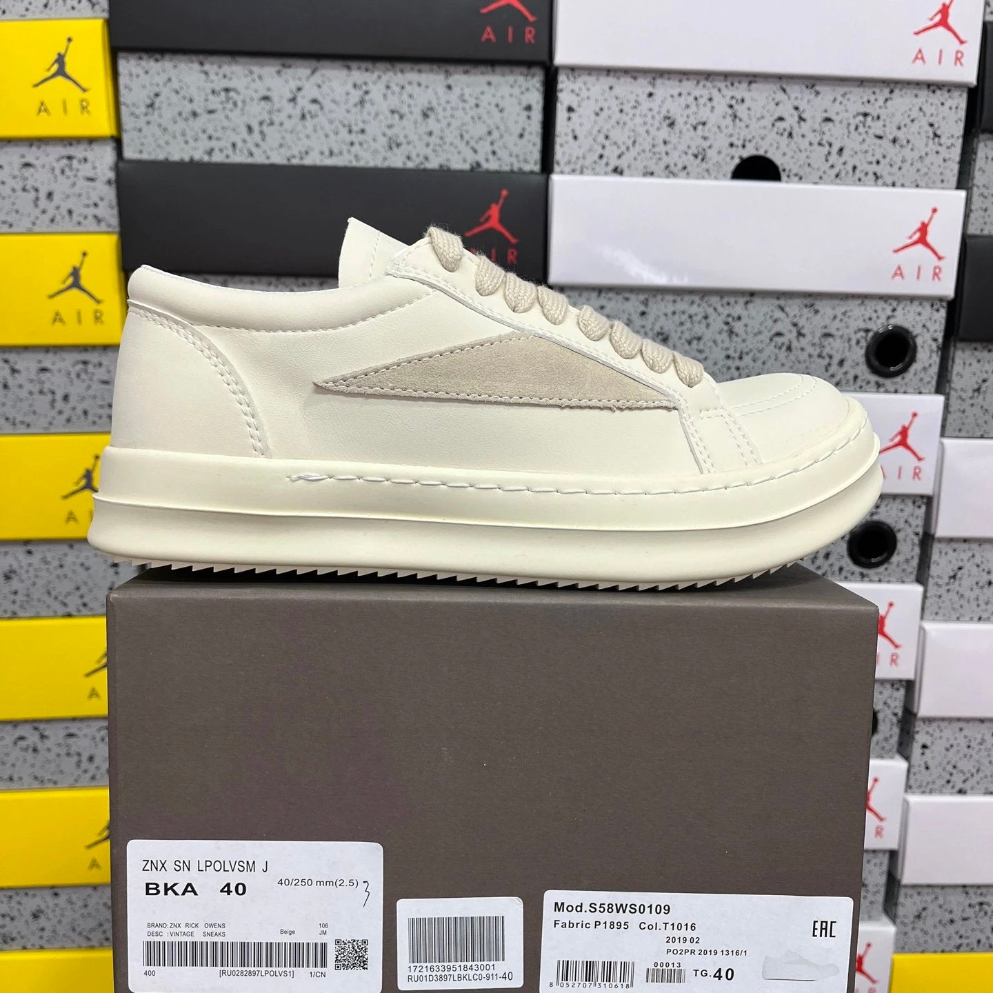 Rick Owens Porterville Vintage Low 'Milk'