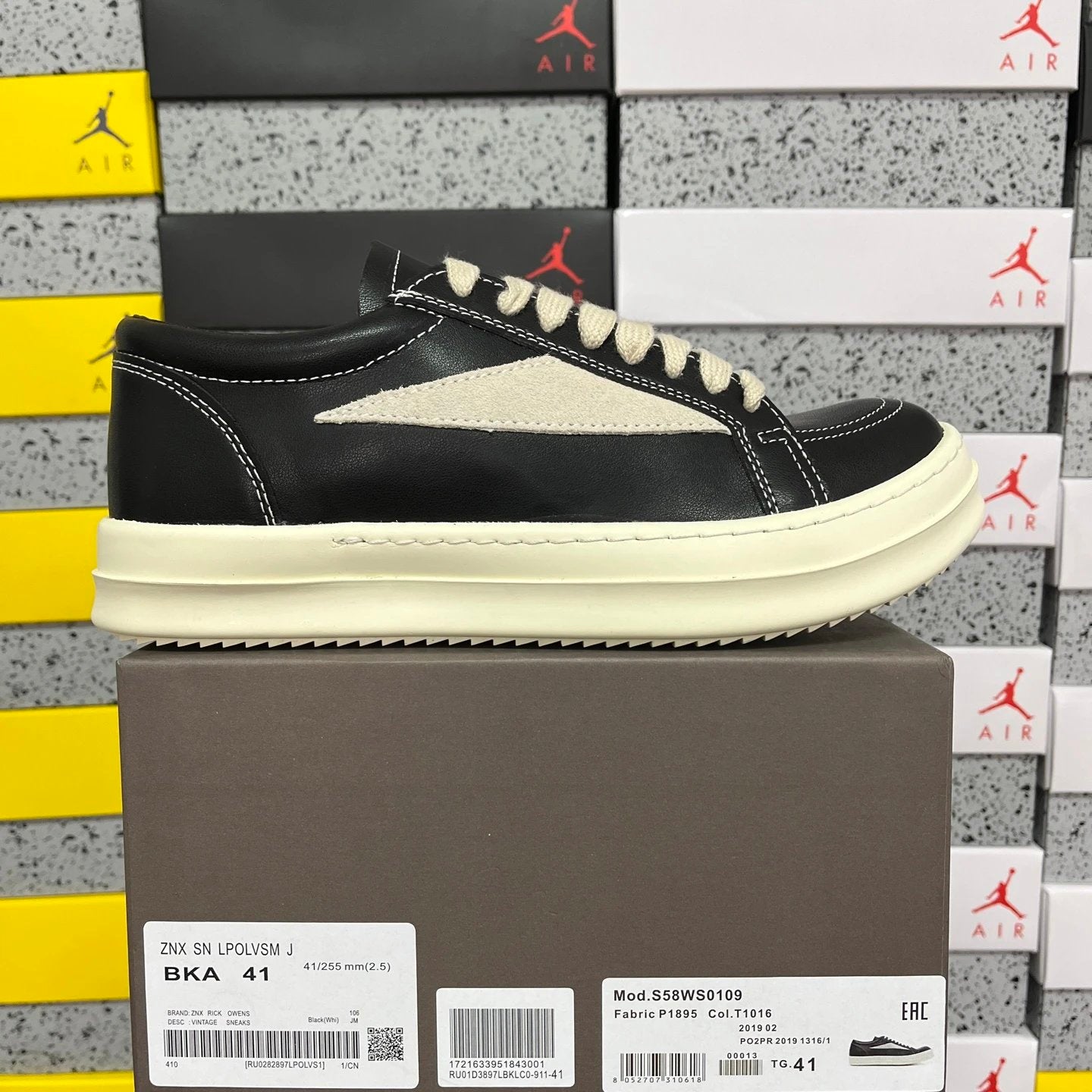 Rick Owens Wmns Lido Vintage Low 'Black Milk'