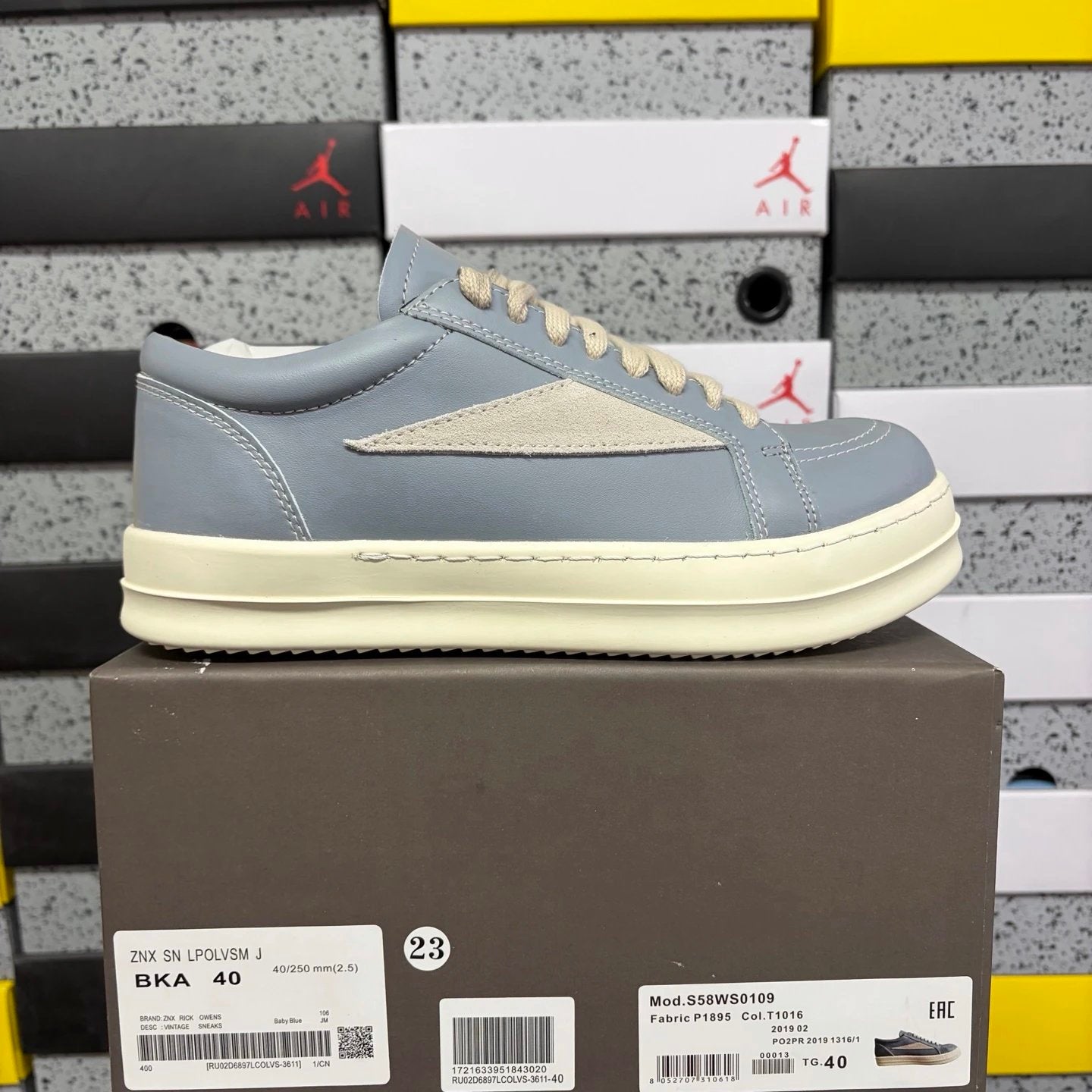 Rick Owens Wmns Porterville Vintage Low 'Pale Blue'