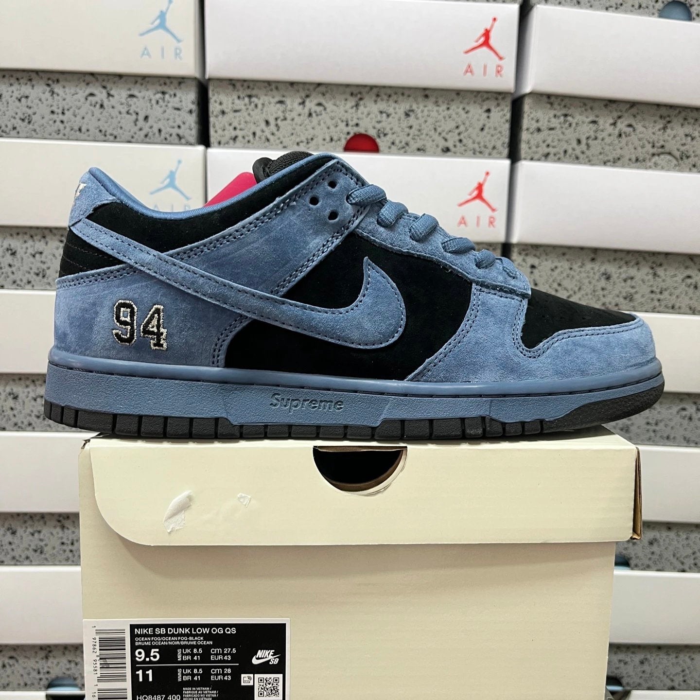 Supreme x Nike Dunk Low SB 'Ocean Fog'