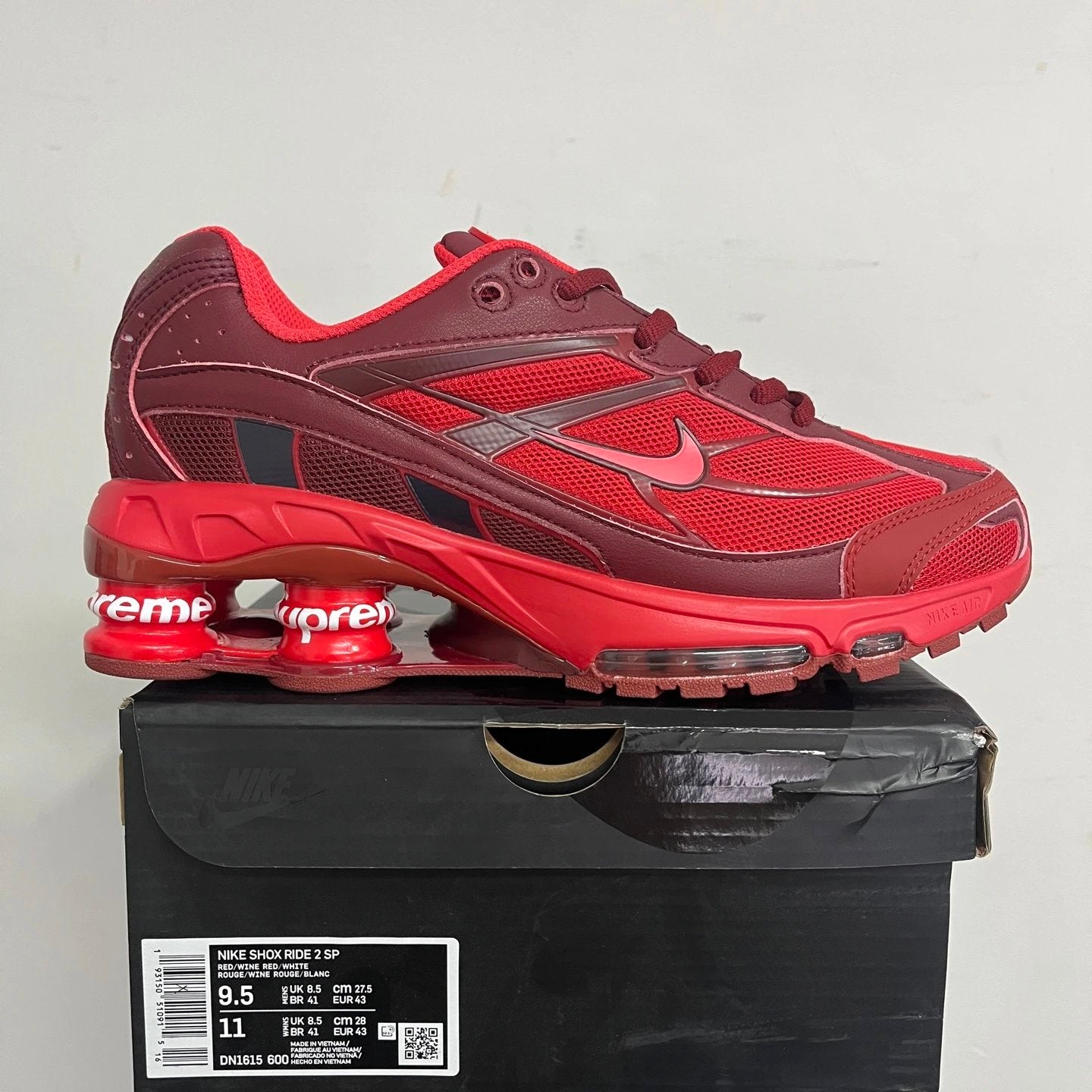 Supreme x Nike Shox Ride 2 'Speed Red'