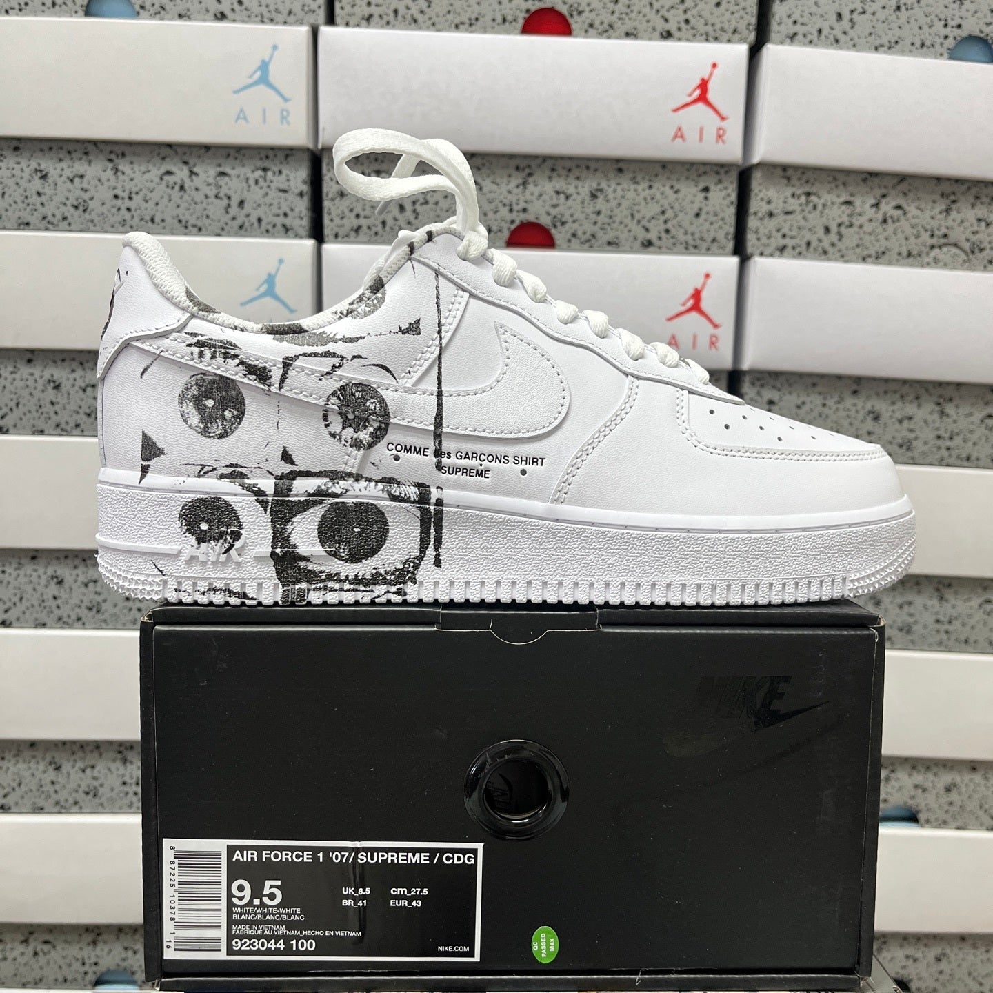 Supreme x Comme des Garçons SHIRT x Nike Air Force 1 Low 'Eyes'