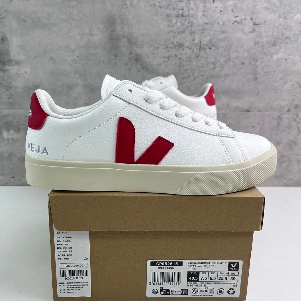 Veja Campo Low Chromefree 'White Red'