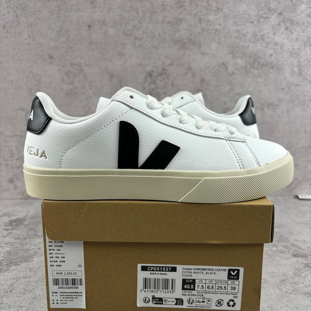 Veja Wmns Campo Low Chromefree 'White Black'