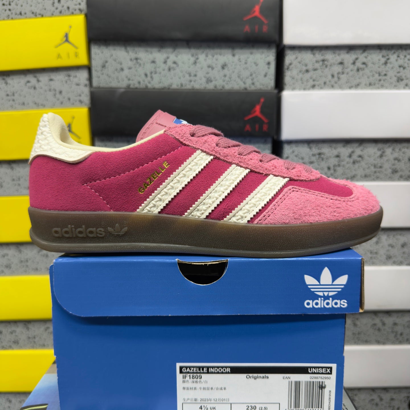 adidas Gazelle Indoor 'Maroon Preloved Crimson'